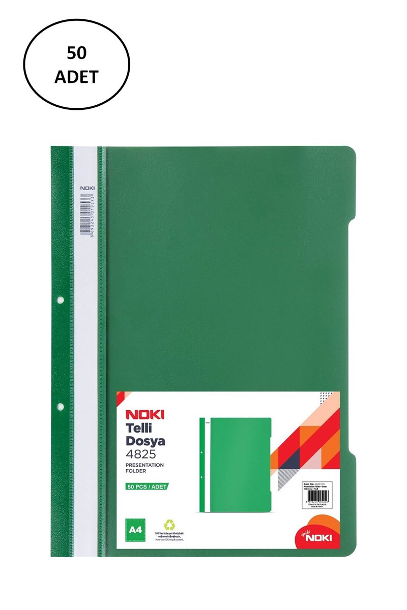 Eco Telli Dosya Yeşil 50 li