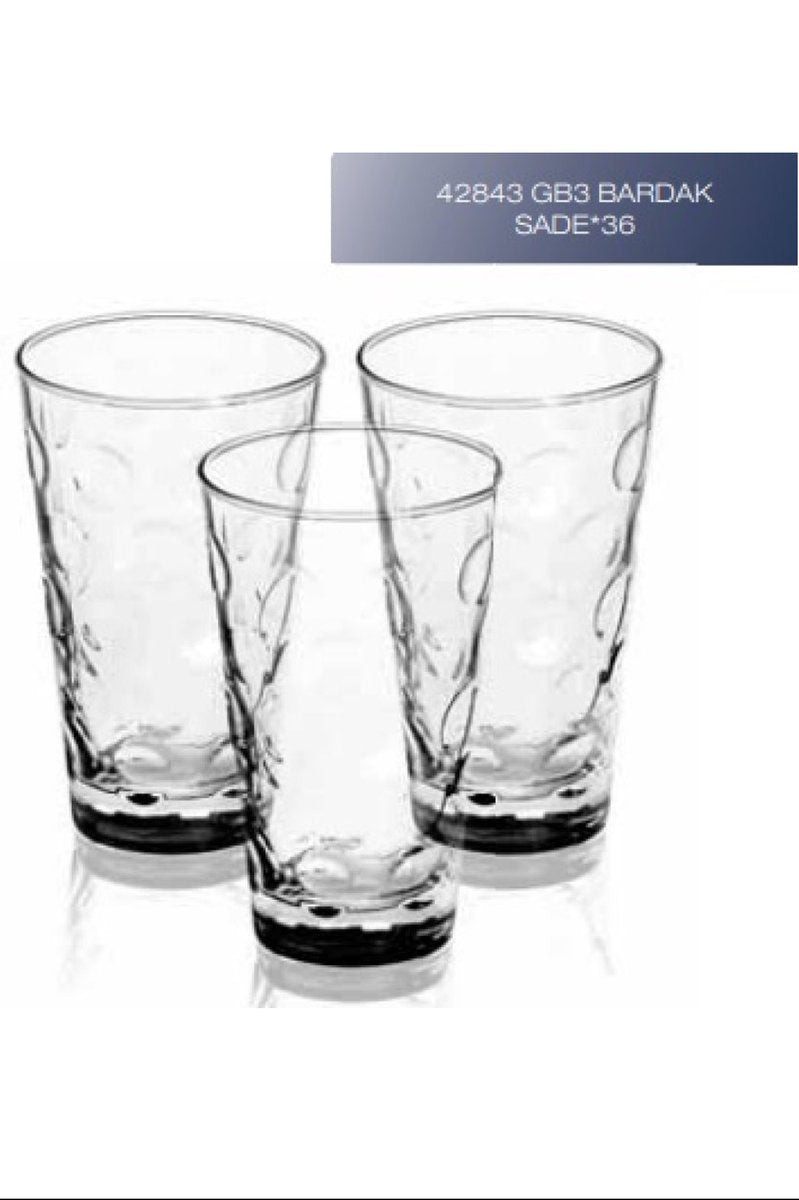 Sigma Bardak 42843 3'lü Sade - SGM09078 42843
