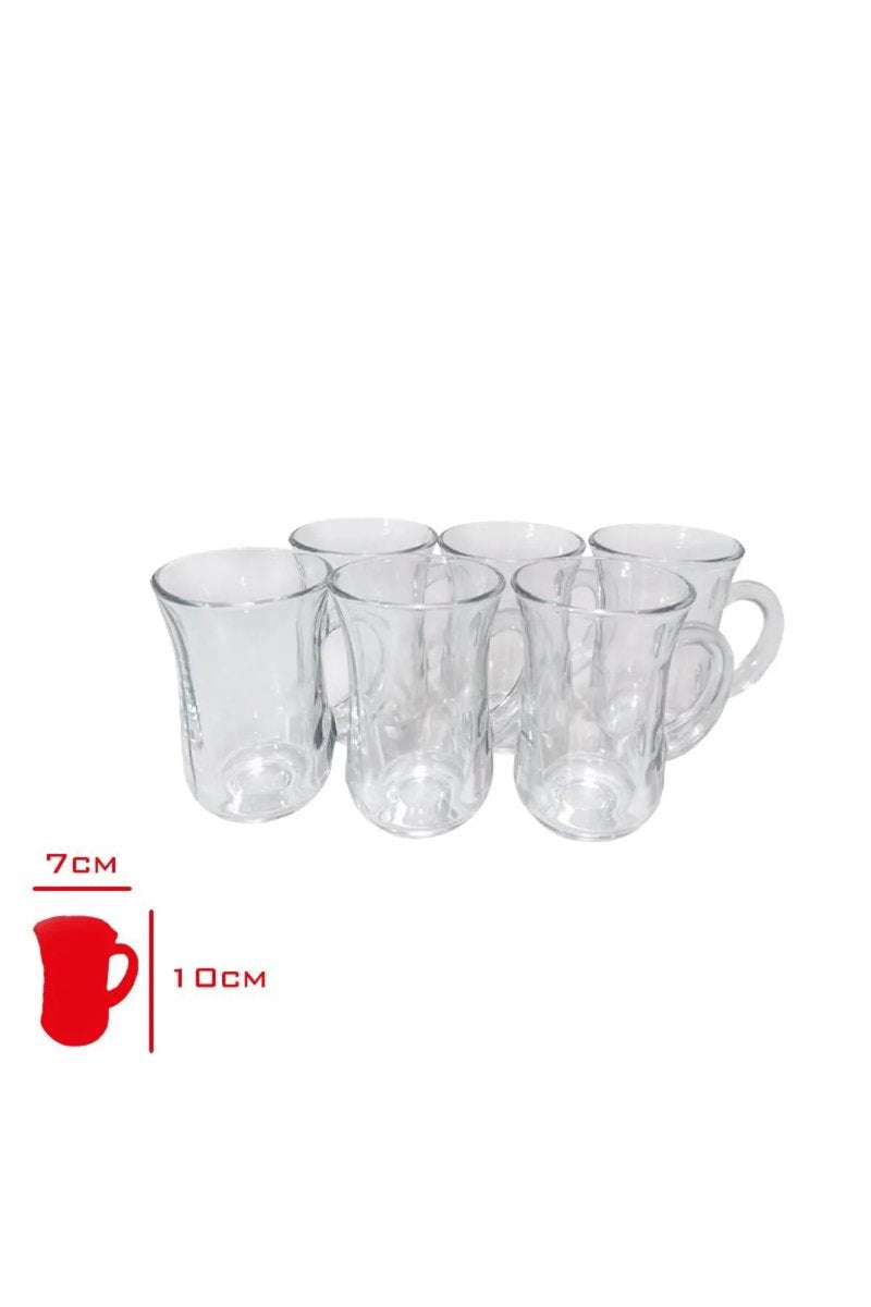 Bardak Kulplu 6 Li Istikane Mug - 81674