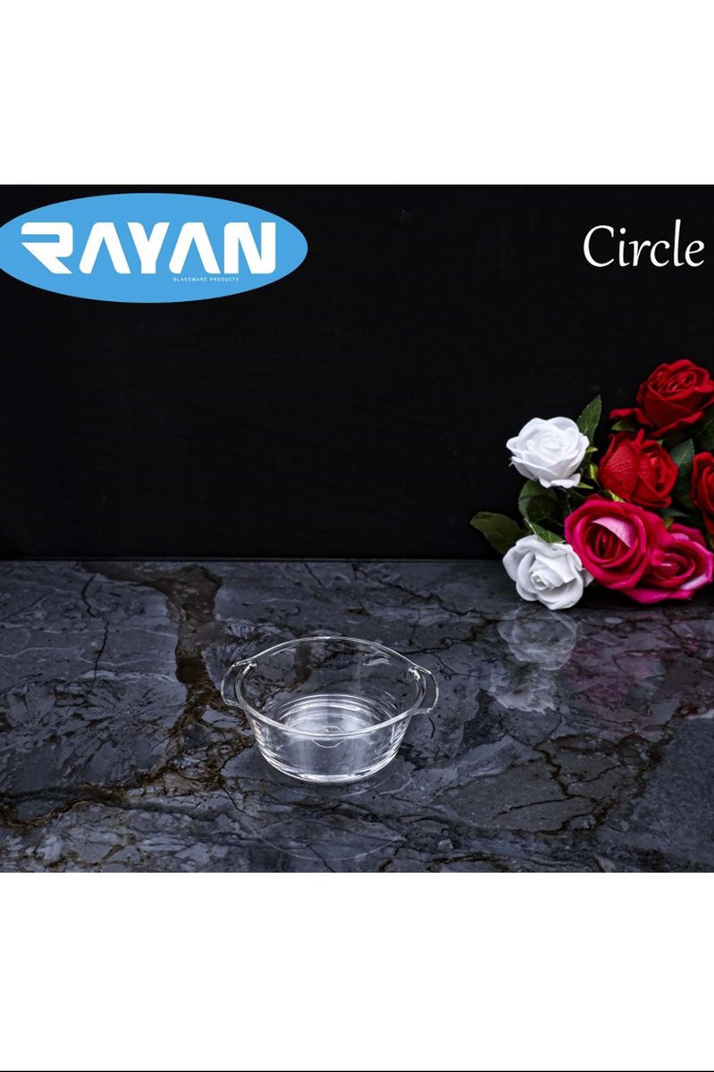 Circle Tekli Yuvarlak Cam Kahvaltılık - 81474