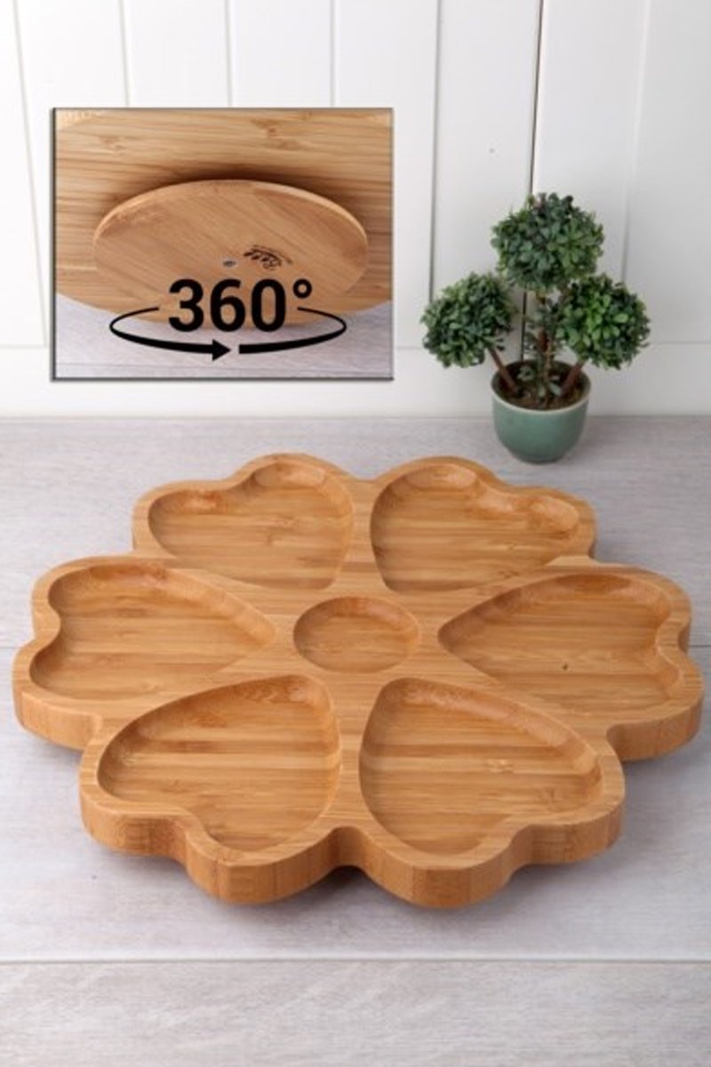 7 Bölmeli Dönerli Bambu Sunum - BLS KDS3030