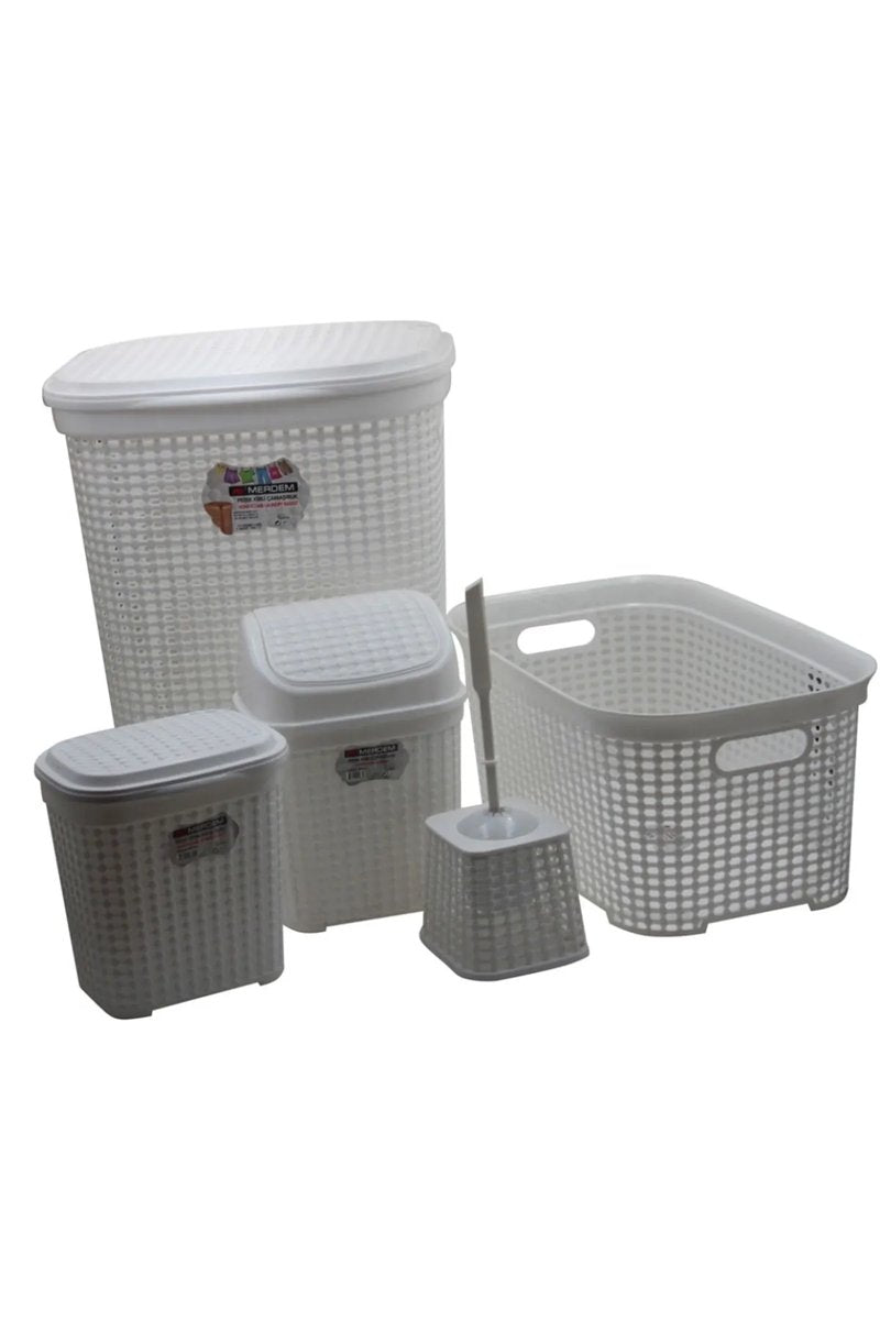 Petek 5 Li Banyo Çeyiz Seti - MRD307-Dv