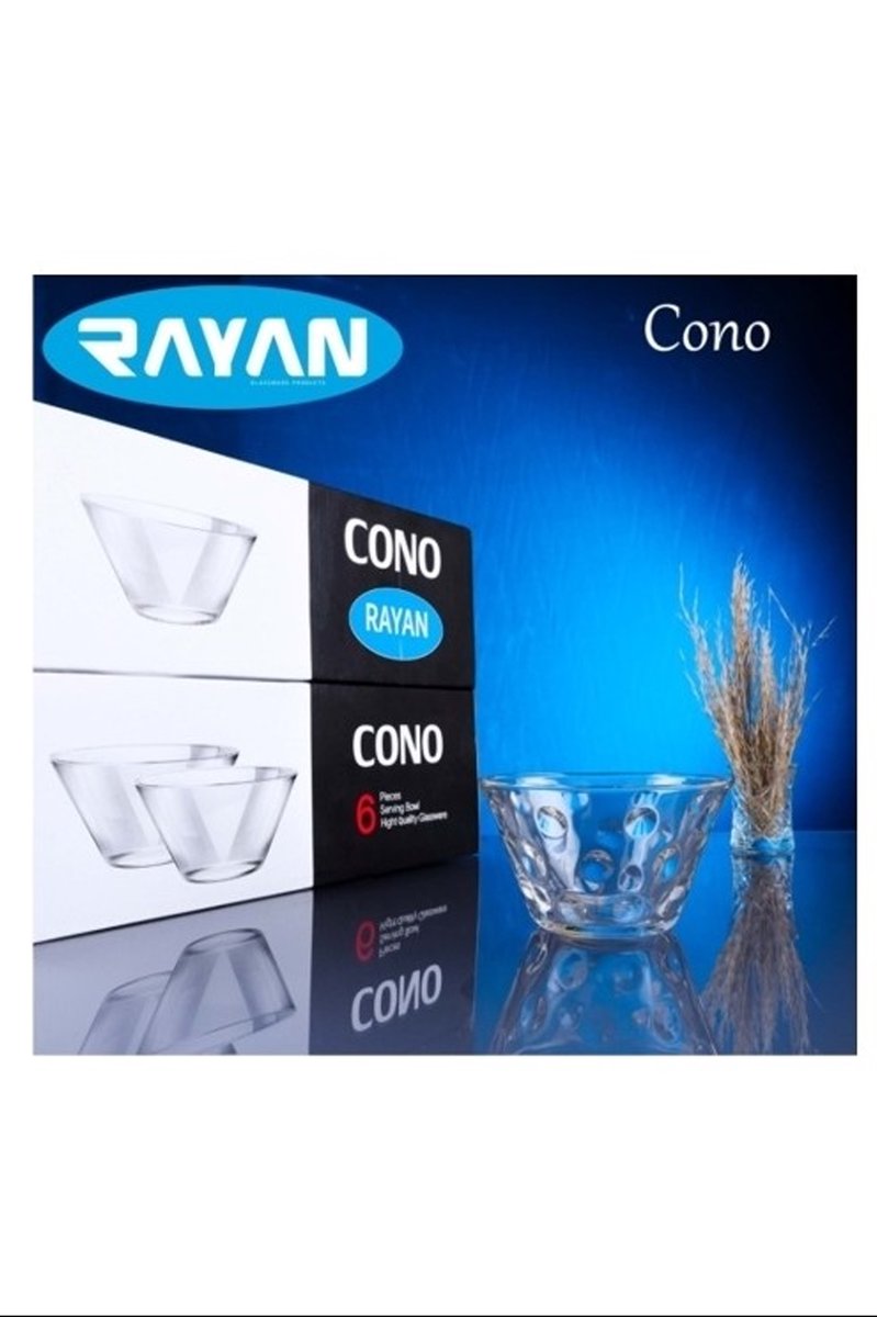 Cono Maria 6'lı Büyük Cam Kase - 69816