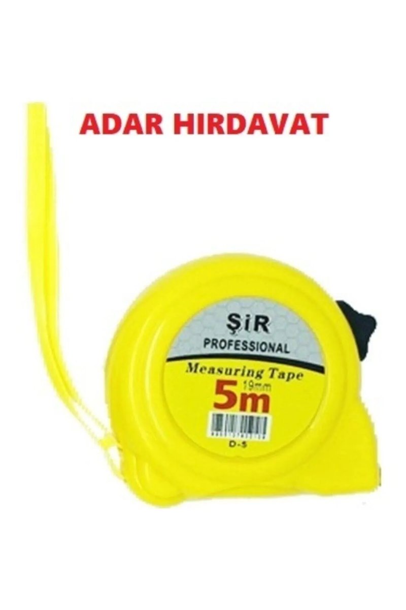 Şerit Metre Sarı Siyah Profesyonel 3x19Mm - ÖZŞ-8879