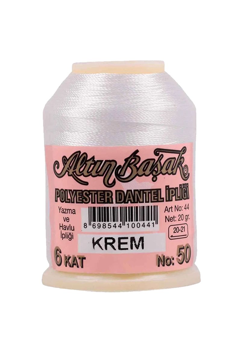 Altınbaşak Oya ve Dantel İpi 20 gr - - No: KREM