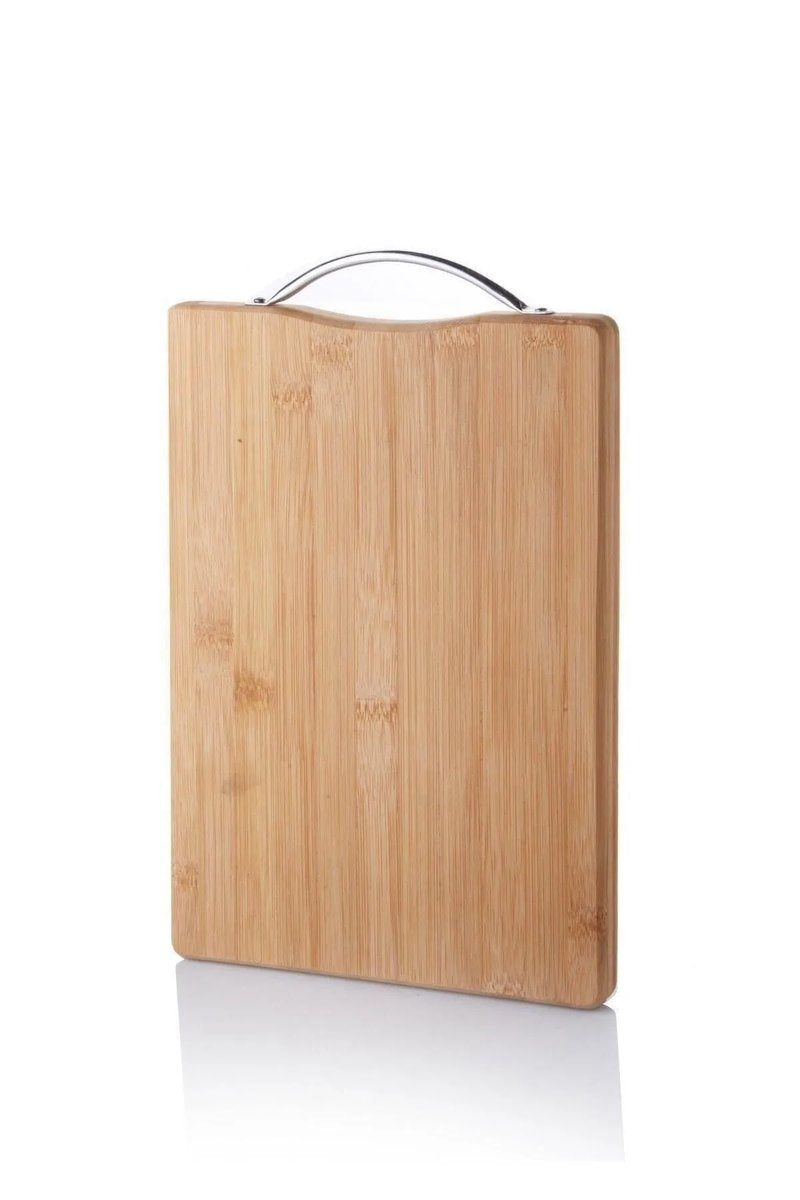 Metal Tutacaklı Lüx Bambu Kesme Tahtası 30cm X20cmx1.8cm - 67458