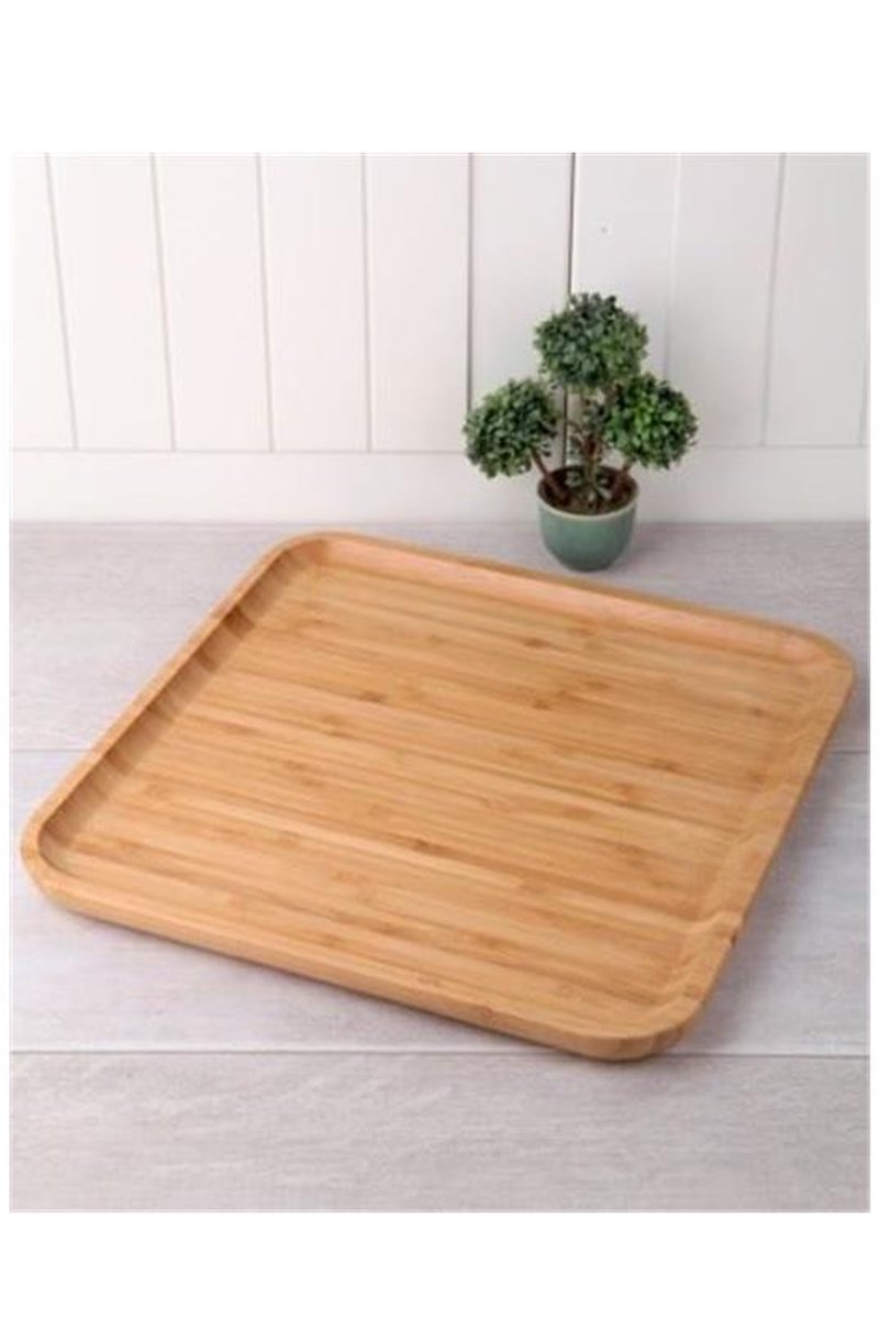 Bambu Kare Sunum Tabağı 30cm - KR3030