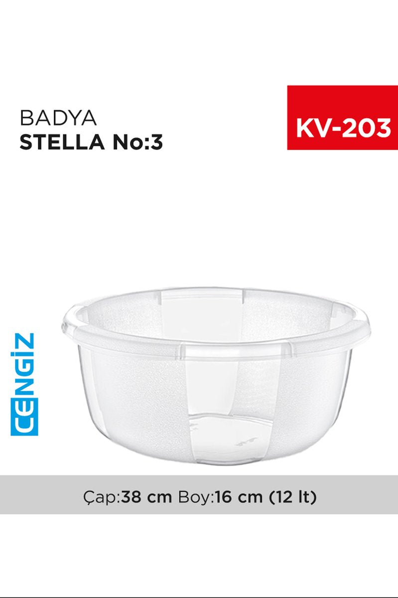 Yuvarlak Şeffaf Badya 1 Adet 3 No - E175