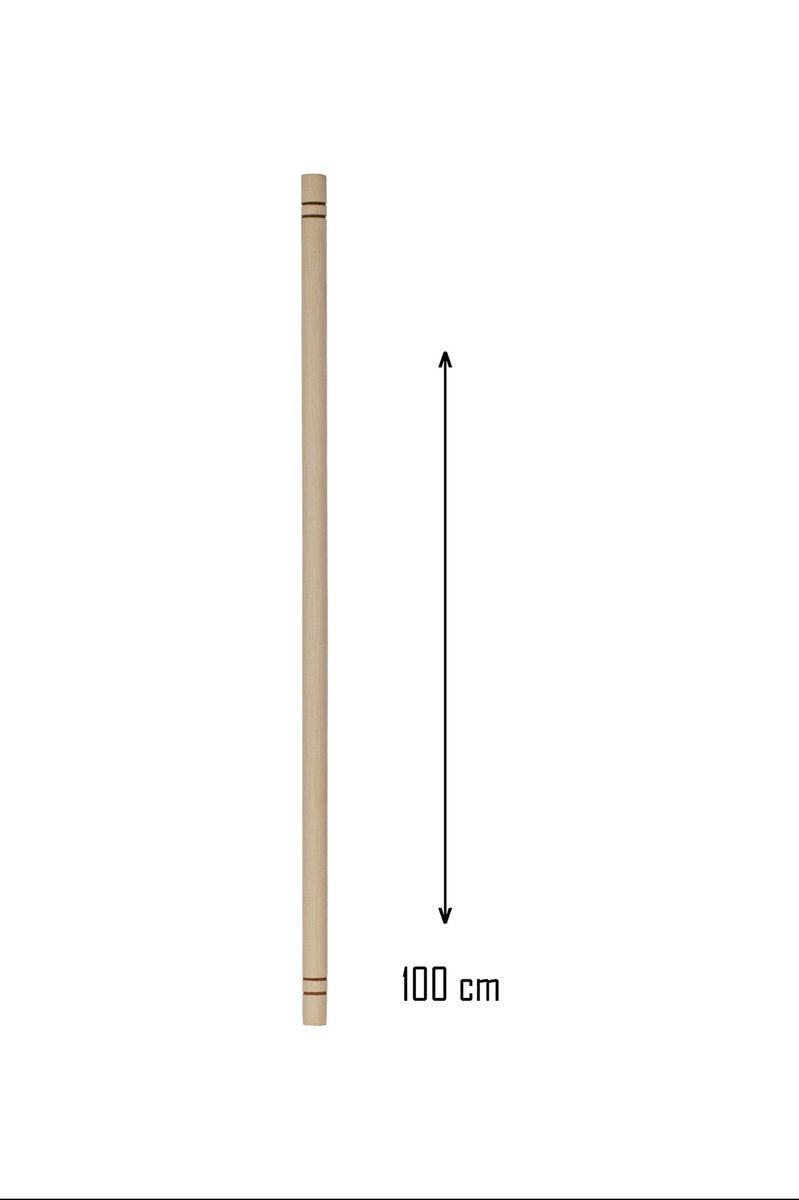 Ahşap 100 cm Hamur Açma Şekillendirme Oklavası - 56041
