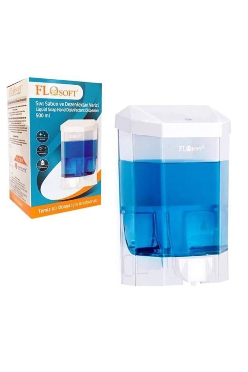 Plastik Büyük Şeffaf Sıvı Sabunluk 1000 Ml. - F086
