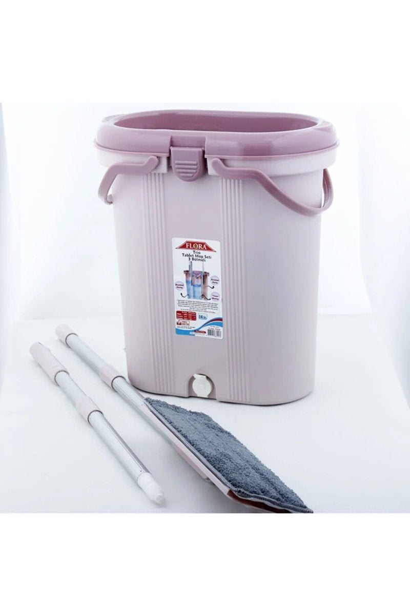 Tablet Mop Set Trio 3 Bölmeli 14 Lt. - F404