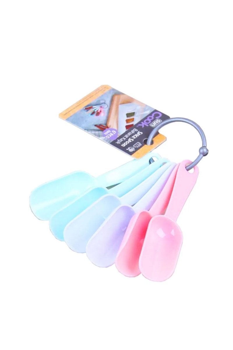 6'lı Plastik Baharat Kaşığı - 68365