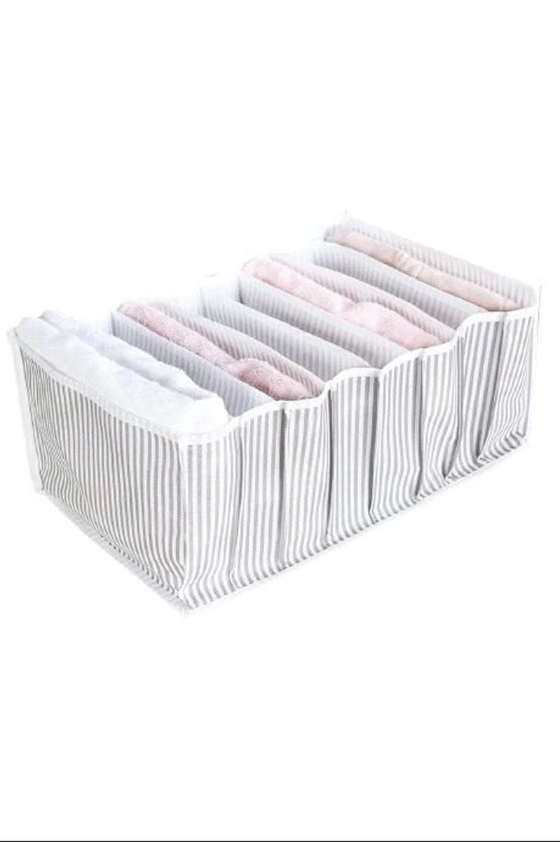 Çizgili Akordiyon Organizer L Boy 24x37x18 Cm - EV354