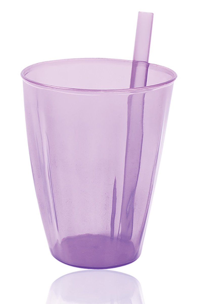 Şeffaf Pipetli Bardak - UR3132