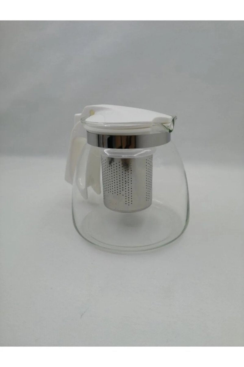 Çelik Süzgeçli Cam Demlik 900 Ml. - 8882