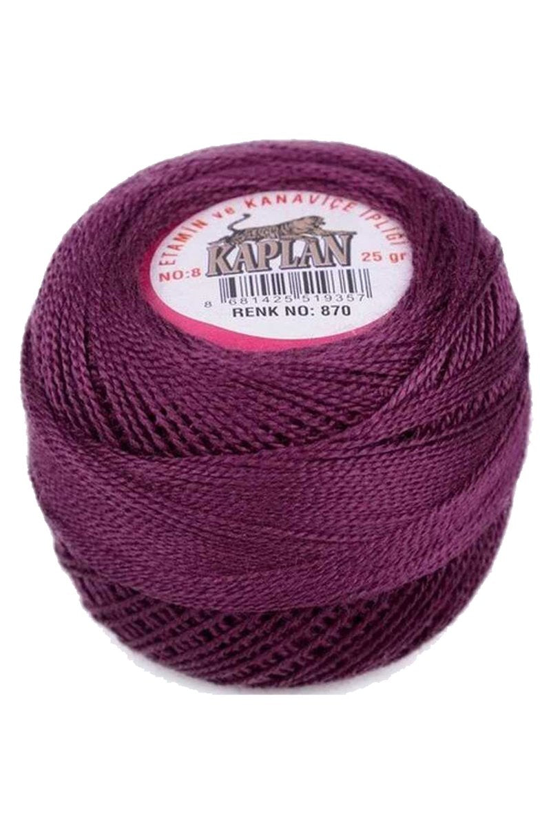 Kaplan Etamin Ve Kanaviçe İpi 8 No Kod/Renk: 870