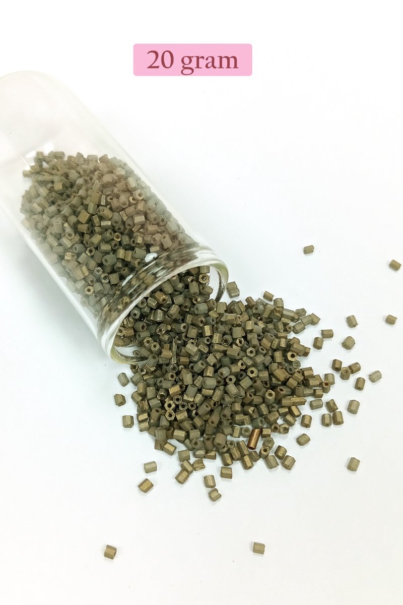 Kesme Cam Boncuk 2mm - 20 Gram - Mat Asker Yeşili - BNC317