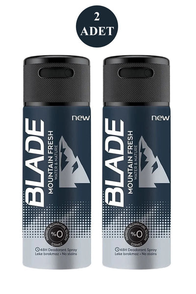 2 Adet Mountain Fresh Erkek Deodorant 150ml Leke Bırakmaz