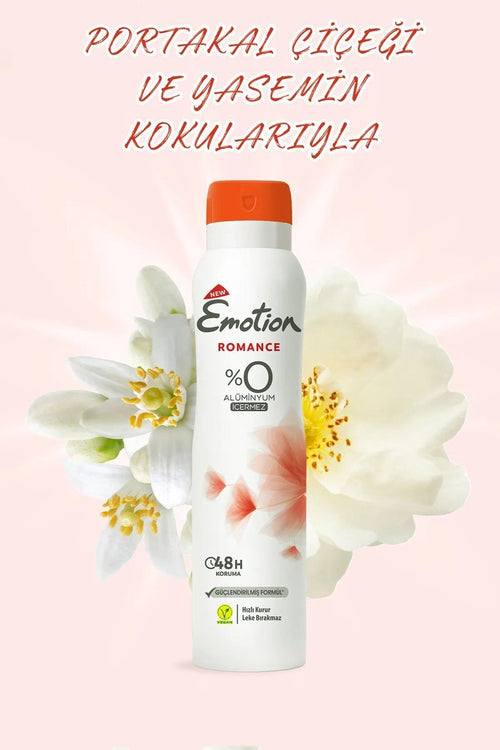3 Adet Emotion Romance Kadın Vegan Deodorant 150 Ml Hızlı Kurur, Leke Bırakmaz - görsel 2