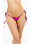 Fantazi Pembe Seksi Yandan Bağlamalı String - Külot - 2