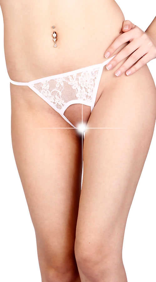 Beyaz Özel Bölgesi Açık Fantazi String - Beyaz-S