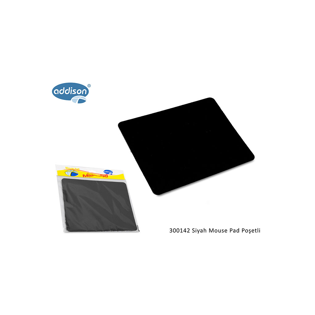 Addison Addıson 300142 177x217x2mm Lüx Big Mouse PAD (Siyah)(1923)