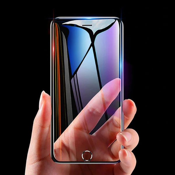 Baseus İPhone 8 Plus 7 Plus 6S-6Plus 3D 023mm Full Kırılmaz Cam Ekran Koruyucu - Siyah