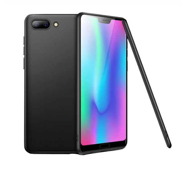 Huawei Honor 9i Slim Fit Soft Premium Silikon Kamera Korumalı Kılıf - Siyah