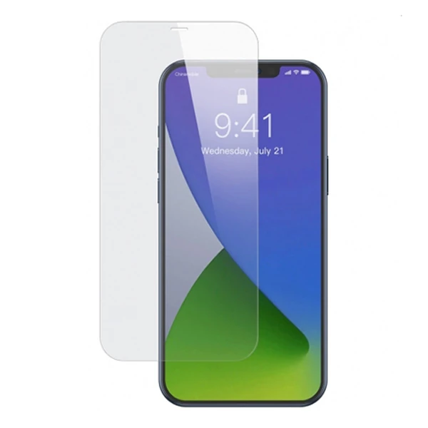 Baseus İPhone 12 Pro Max 6.7 0.15mm Full Tempered Cam Ekran Koruyucu 2Set - Şeffaf 2