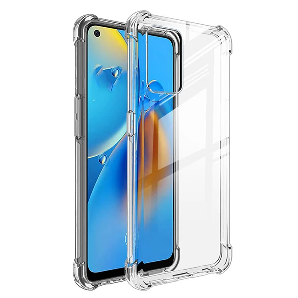 Oppo Reno F19-A74 Kamera Korumalı Shockproof Silikon Kılıf - Şeffaf 2