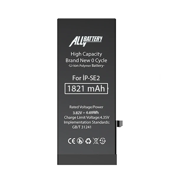 iPhone SE 2020 1821 Mah Yüksek Kapasiteli Pil Batarya - RZ