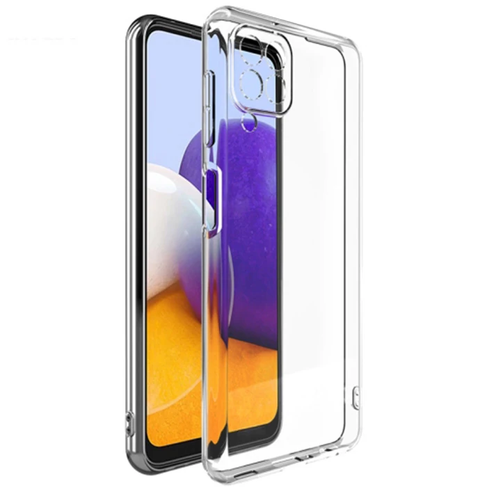 Ally SM Galaxy A22 4G Kılıf Kamera Korumalı Ultra İnce Şeffaf Silikon Kılıf - Şeffaf 2