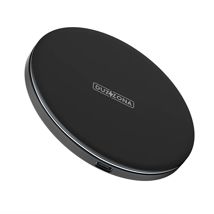 Duzzona W8 15W Masaüstü Wireless Hızlı Kablosuz Şarj Cihazı - Siyah