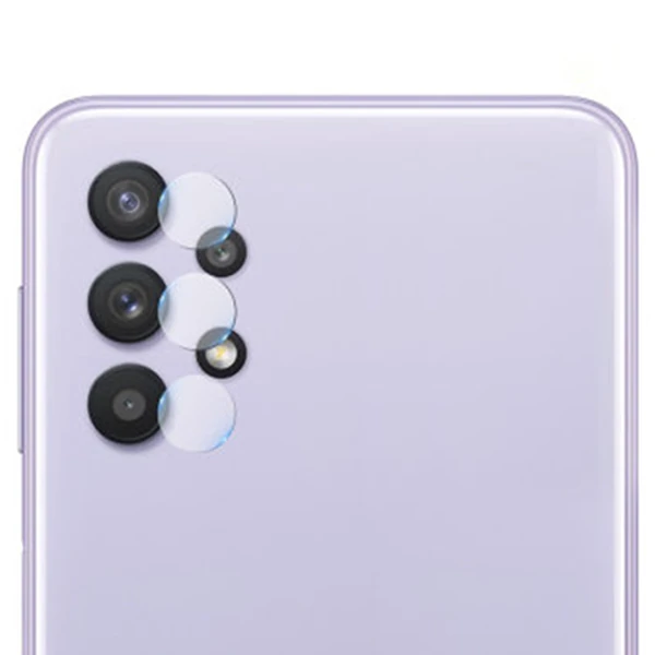 Ally Samsung Galaxy A32 4G Tempered Glass Cam Kamera Koruyucu - Şeffaf 2