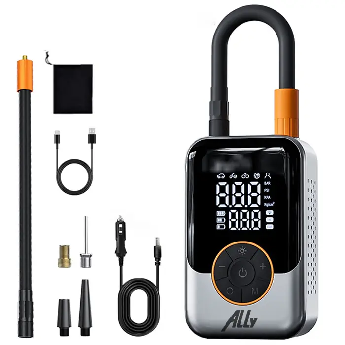 Ally ST-221D Pro Akıllı Hava Kompresörü Araç kablosuz hava pompası - Siyah