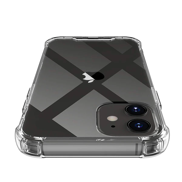 İPhone 12-İPhone 12 Pro 6.1 Anti-Drop Silikon Kılıf Shockproof - Şeffaf 2