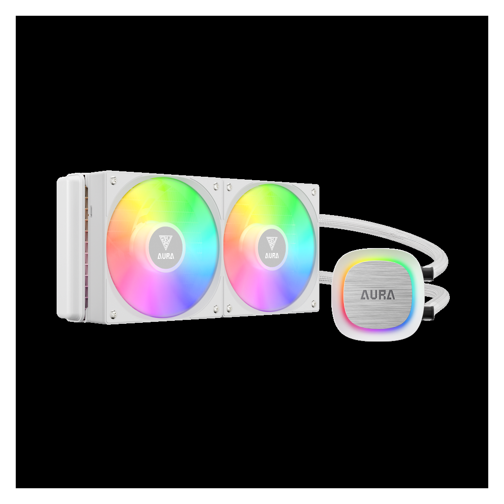 Gamdias Gamdıas Aura GL240 V2 WH White Edition 240mm RGB 2 FanlıCPU Sıvı Soğutma(1923)