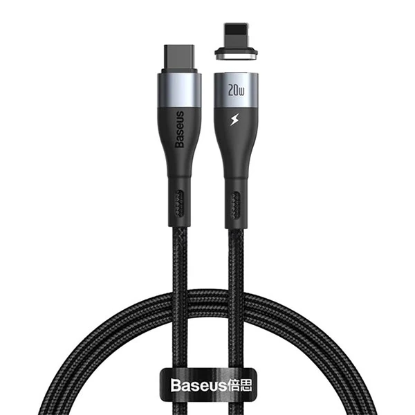 Baseus PD 20W İPhone 131211XS USB-C Manyetik Şarj Kablosu 2m - Siyah
