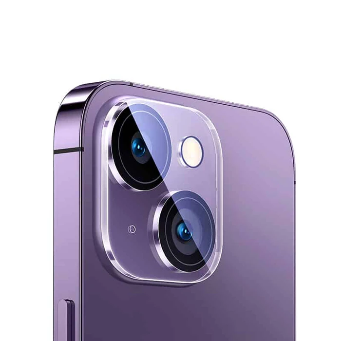 Baseus iPhone 15/15 Plus için Crystal Serisi HD Cam Kamera Koruyucu 2 Adet Set - Şeffaf 2