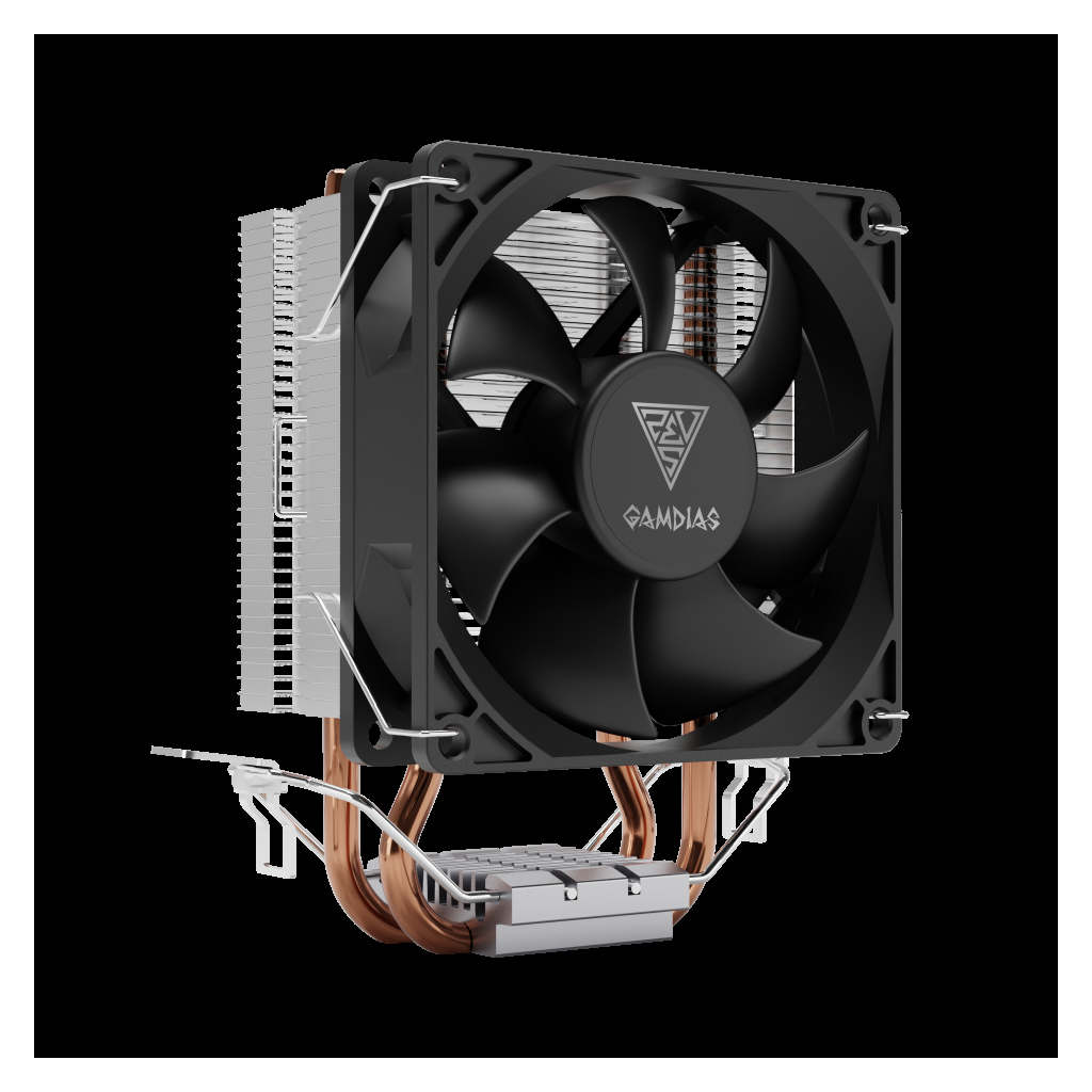 Gamdias Gamdıas Boreas E1-210 Mono 92mm CPU Kule Tipi Hava Soğutma Doğrudan Temas Teknolojisine Sahip 2 adet Gelişmiş Bakır Isı Borusu (AMD AM5 ve...