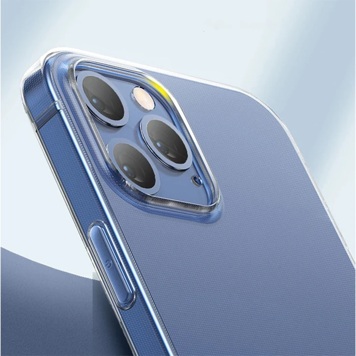 Baseus Simple Case İPhone 12 Pro 6.1 İnce Şeffaf Silikon Kılıf - Şeffaf 2