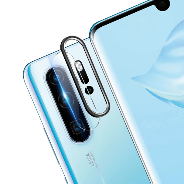 Huaweİ P30 Kamera Koruma Metal Lens+ Kırılmaz CAM SET - Turuncu