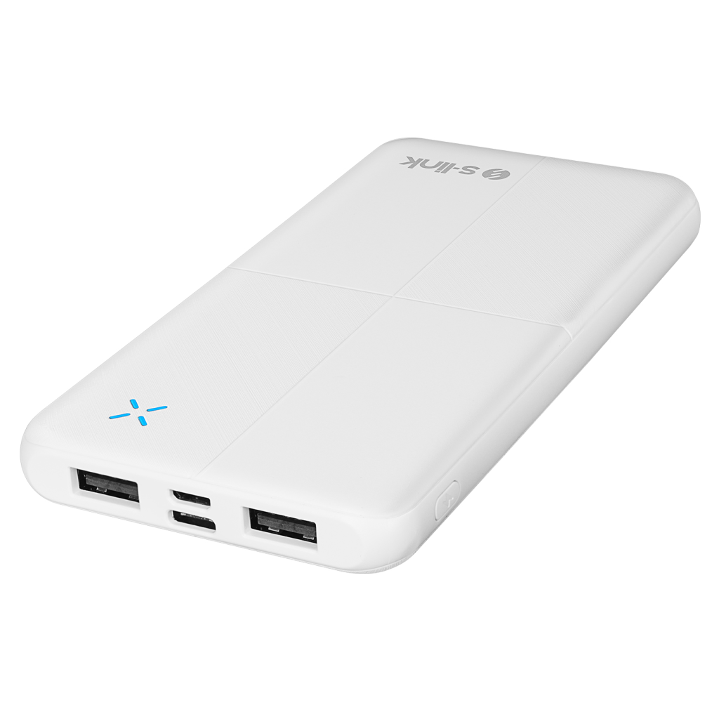 S-Link S-Lınk IP-G12N Beyaz 10.000mAh 2xUSB 1xMicro USB 1xType-C 4 LED Göstergeli PowerBank(1923)