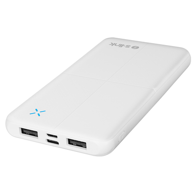 S-Link S-Lınk IP-G12N Beyaz 10.000mAh 2xUSB 1xMicro USB 1xType-C 4 LED Göstergeli PowerBank(1923)