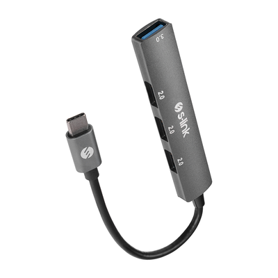 S-Link S-Lınk SW-U324 Type-C to 3xUSB 2.0 1xUSB 3.0 Metal USB HUB(1923)