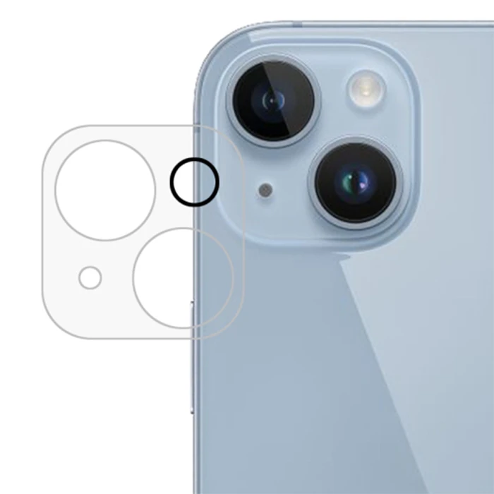 Ally iPhone 15-15 Plus Premium Kamera Lens Koruma Camı - Şeffaf 2