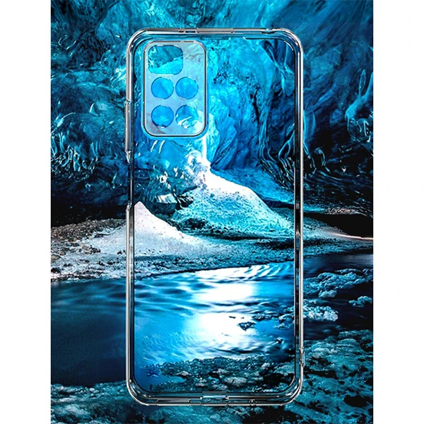 Xiaomi Redmi Note 10 Poco M3 Pro Kamera Korumalı Shockproof Silikon Kılıf - Şeffaf 2