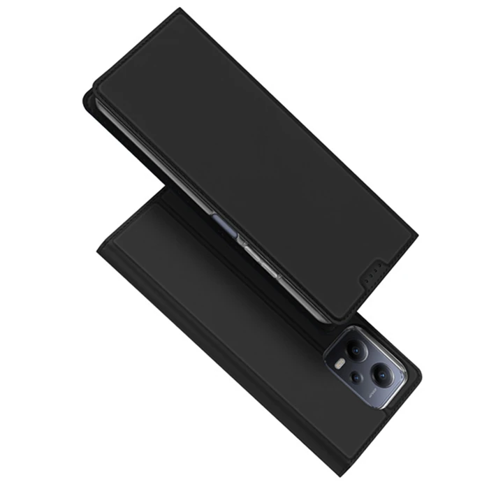 Dux Ducis Xiaomi Poco X5 5G Kılıf Skin Pro Series Flip Cover Kapaklı Kılıf - Siyah