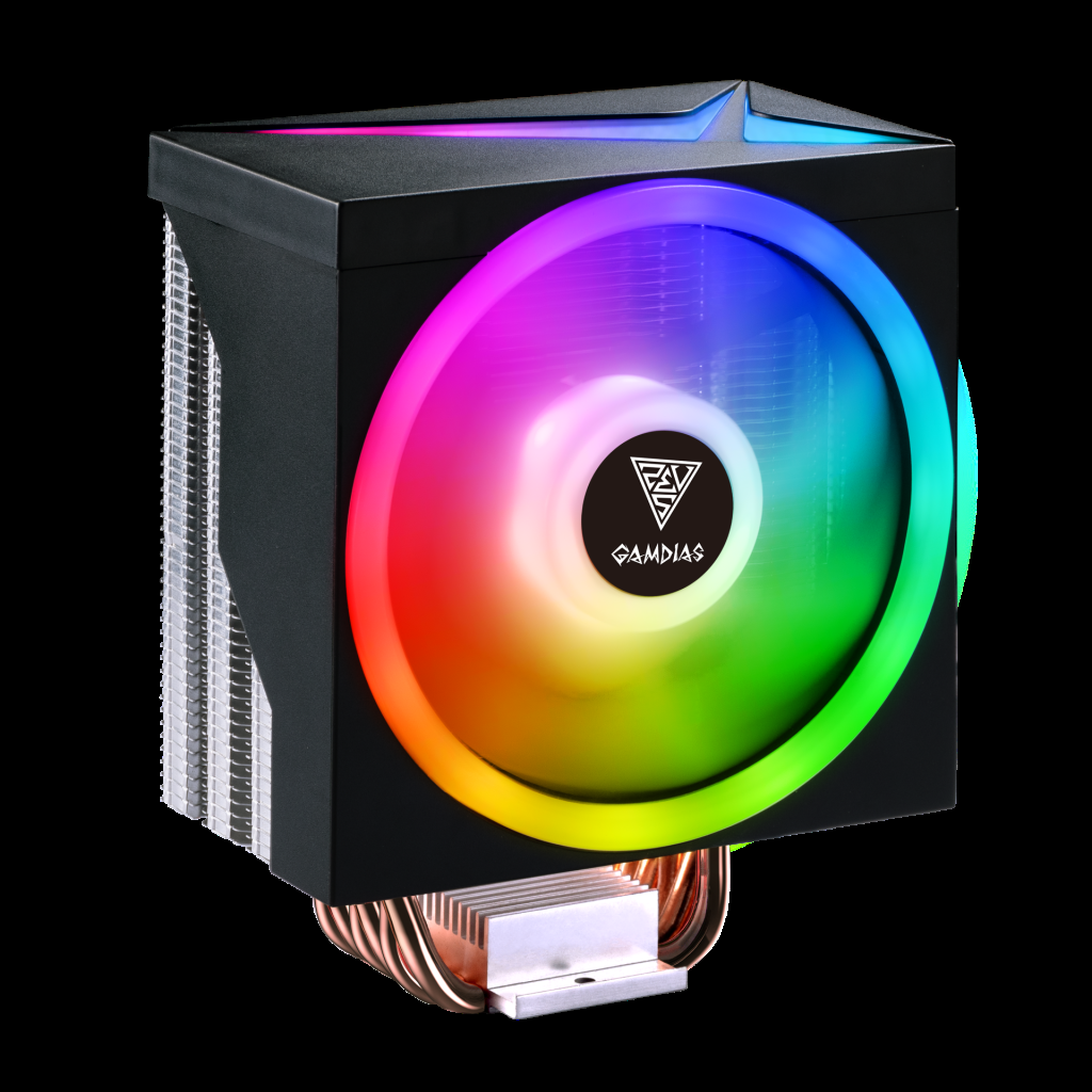 Gamdias Gamdıas Boreas M1-610 LED Lights 120mm CPU Kule Tipi Hava Soğutma Doğrudan Temas Teknolojisine Sahip 6 adet Gelişmiş Bakır Isı Borusu (AMD...