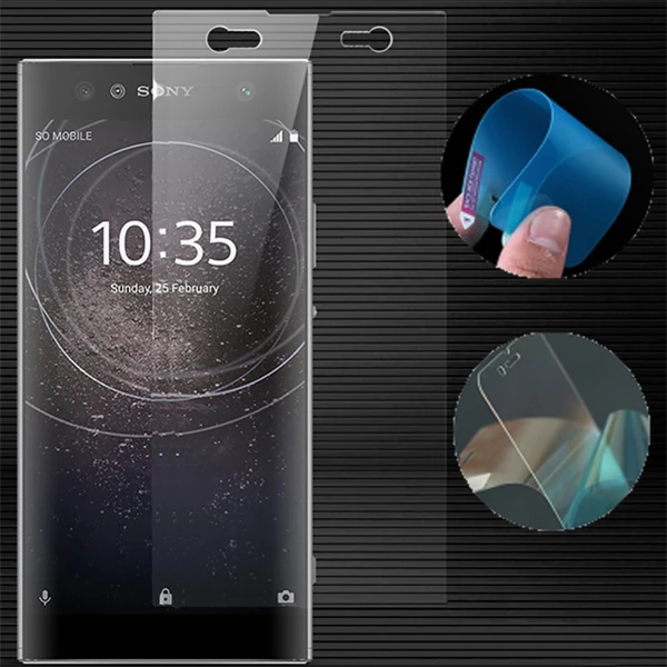 Sony Xperia Xa2 Ultra Esnek Darbe Emici Nano Glass Ekran Koruyucu - Şeffaf 2